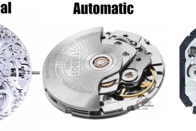 Automatic vs. Quartz vs. Manual Watch Movements: Key Differences Explained